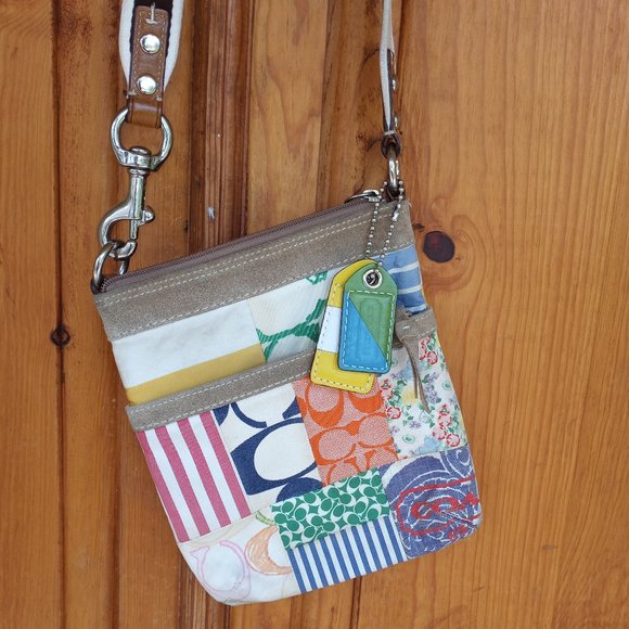 Coach Handbags - Coach Hampton patchwork cross-body     well-loved     ***